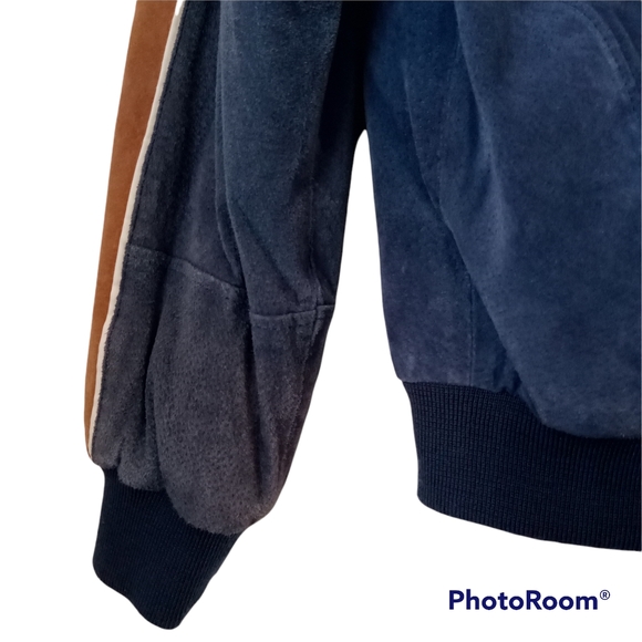 RAMS Leather-Suede Jacket NFL for Her Size Medium Vintage/Retro Varsity/Bomber - Picture 2 of 13